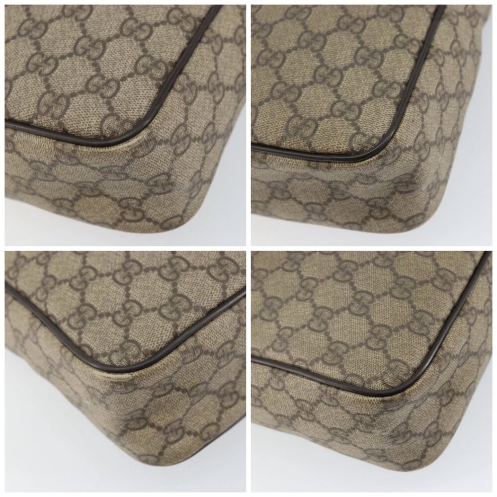 GUCCI GG Supreme Shoulder Bag PVC Beige Gold 201448 Auth 154420 - Picture 14 of 16